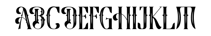 Vintage Binary Decorative Font UPPERCASE
