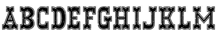 Vintage Cowboy Grunge Font UPPERCASE