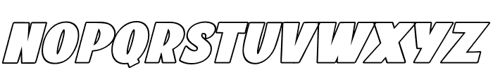 Vintage Culture Outline Italic Font LOWERCASE