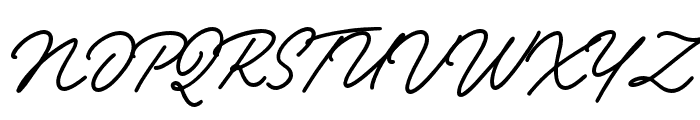 Vintage Postman Script Font UPPERCASE