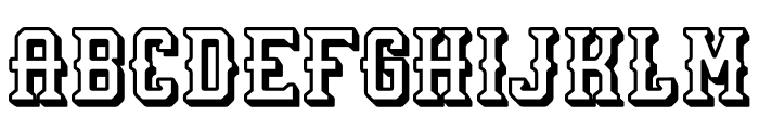 Vintage Victory Five Font UPPERCASE