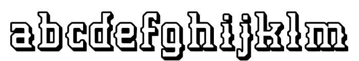 Vintage Victory Five Font LOWERCASE