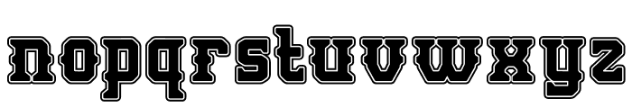 Vintage Victory Four Font LOWERCASE