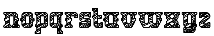 Vintage Victory Six Font LOWERCASE