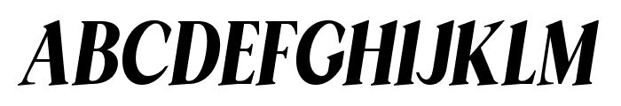 Vintera Italic Font UPPERCASE