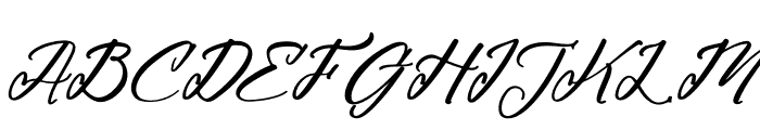 Violendy Qishega Italic Font UPPERCASE