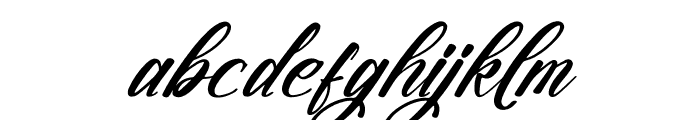 Violendy Qishega Italic Font LOWERCASE