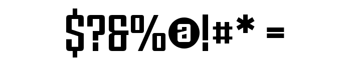 ViolentaSlabSolid Font OTHER CHARS