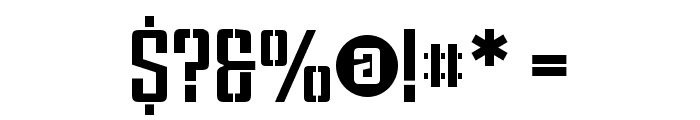 ViolentaSlabStencil Font OTHER CHARS