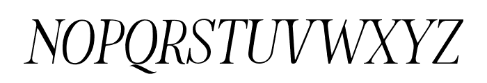 Violetta Serif Italic Font UPPERCASE