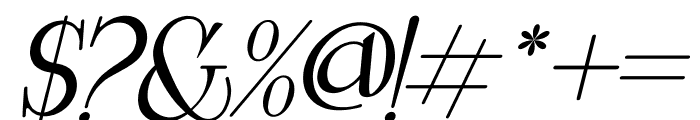 Virginea Italic Font OTHER CHARS