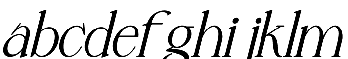 Virginea Italic Font LOWERCASE