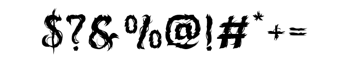 Vision Of Sorrow Font OTHER CHARS