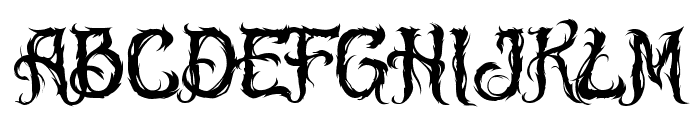 Vision Of Sorrow Font UPPERCASE