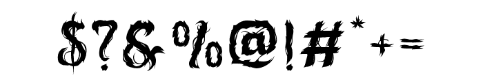 VisionOfSorrowRegular Font OTHER CHARS