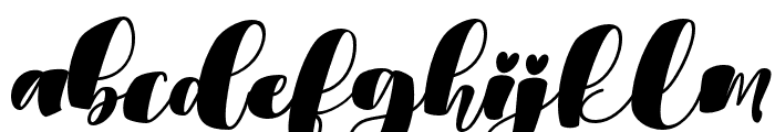 Vissheta-Italic Font LOWERCASE