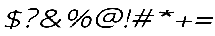 Vista Nordic Regular_Italic Font OTHER CHARS