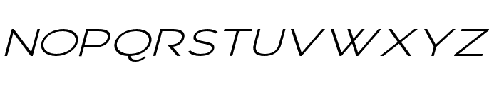 Vista Nordic Regular_Italic Font UPPERCASE