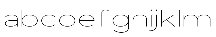 Vista Nordic Thin Font LOWERCASE