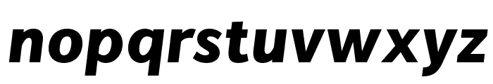 VistolSans-BlackItalic Font LOWERCASE