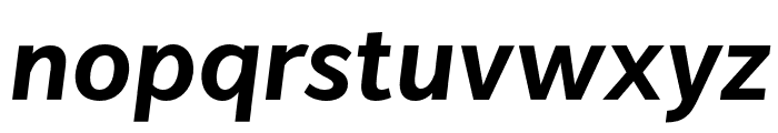 VistolSans-BoldItalic Font LOWERCASE