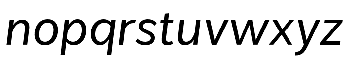 VistolSans-Italic Font LOWERCASE