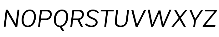 VistolSans-LightItalic Font UPPERCASE