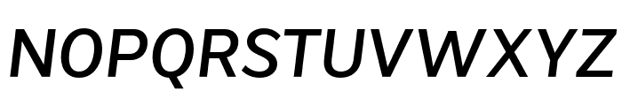 VistolSans-MediumItalic Font UPPERCASE