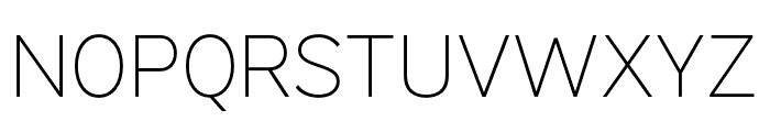 VistolSans-Thin Font UPPERCASE