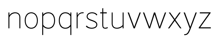 VistolSans-Thin Font LOWERCASE