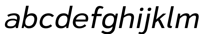 Vitala Regular Oblique Font LOWERCASE