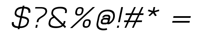 Vitro-Italic Font OTHER CHARS