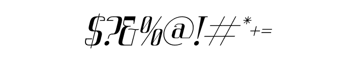 Vittorika Italic Font OTHER CHARS