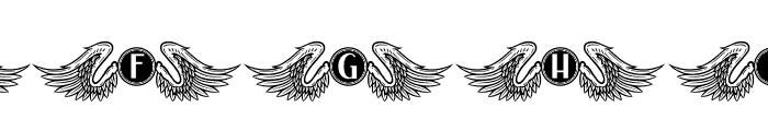 Vleugel Monogram Font UPPERCASE