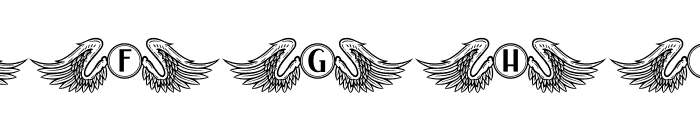 Vleugel Monogram Font LOWERCASE