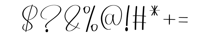 Vocation Autography Font OTHER CHARS