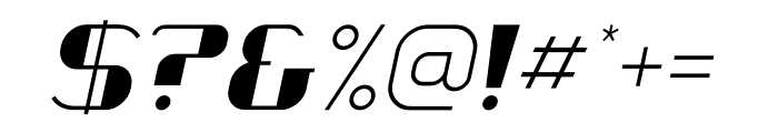 Vogan Italic Font OTHER CHARS