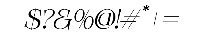 Voger-Italic Font OTHER CHARS
