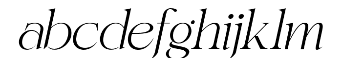 Voger-Italic Font LOWERCASE