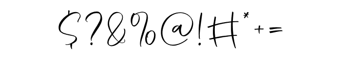 Vogius Signature Font OTHER CHARS