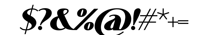Voguer Sans Bold Italic Font OTHER CHARS