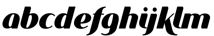 Voguer Sans Bold Italic Font LOWERCASE