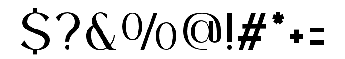 Volkga Regular Font OTHER CHARS