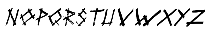 Volklore Italic Font UPPERCASE