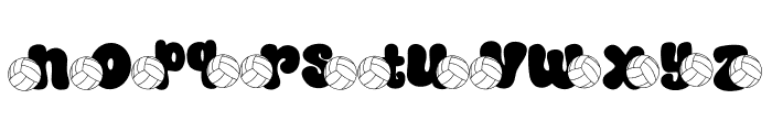 Volleyball Doodle Font LOWERCASE