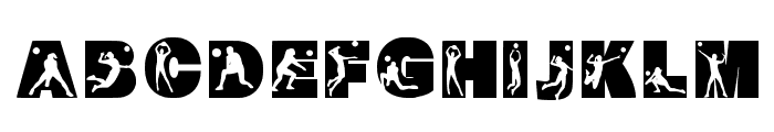 Volleyball Regular Font LOWERCASE