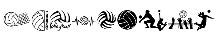 Volleyball bundle Font OTHER CHARS