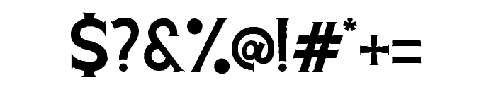 Voltury-Serif Rough Font OTHER CHARS