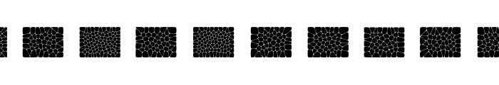 Voronoi Diagram Font OTHER CHARS