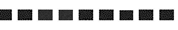 Voronoi Diagram Font UPPERCASE